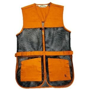 FULL MESH DUAL PAD SHOOTING VEST ORANGE 2XL