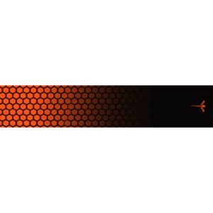 White Water Archery Honeycomb Fade Arrow Wraps Fade Orange 5 in. x 1.125 in. 15 pk.