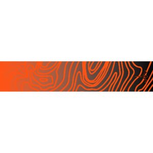 White Water Archery Topo Fade Arrow Wraps  Orange 5 in. x 1.125 in. 15 pk.