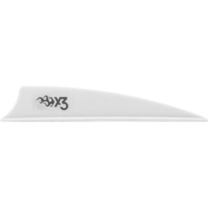 Bohning X3 Vanes Shield Cut 3 in. White 36 pk.