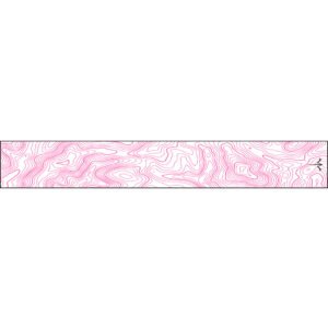 White Water Archery Thin Line Topo Wraps Flo Pink 5 in. x 1.125 in. 15 pk.