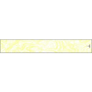 White Water Archery Thin Line Topo Wraps Flo Yellow 5 in. x 1.125 in. 15 pk.