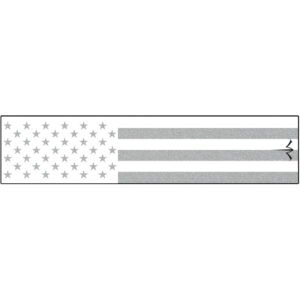 White Water Archery Reflective Arrow Wraps White American Flag 5 in. x 1.125 in. 15 pk.