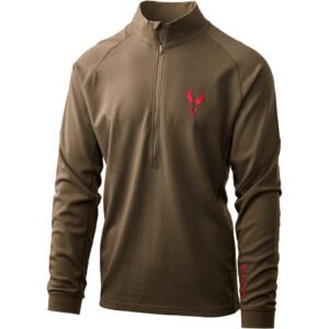 Badlands Pecora Heavyweight Merino 1/4 Zip MUD Medium