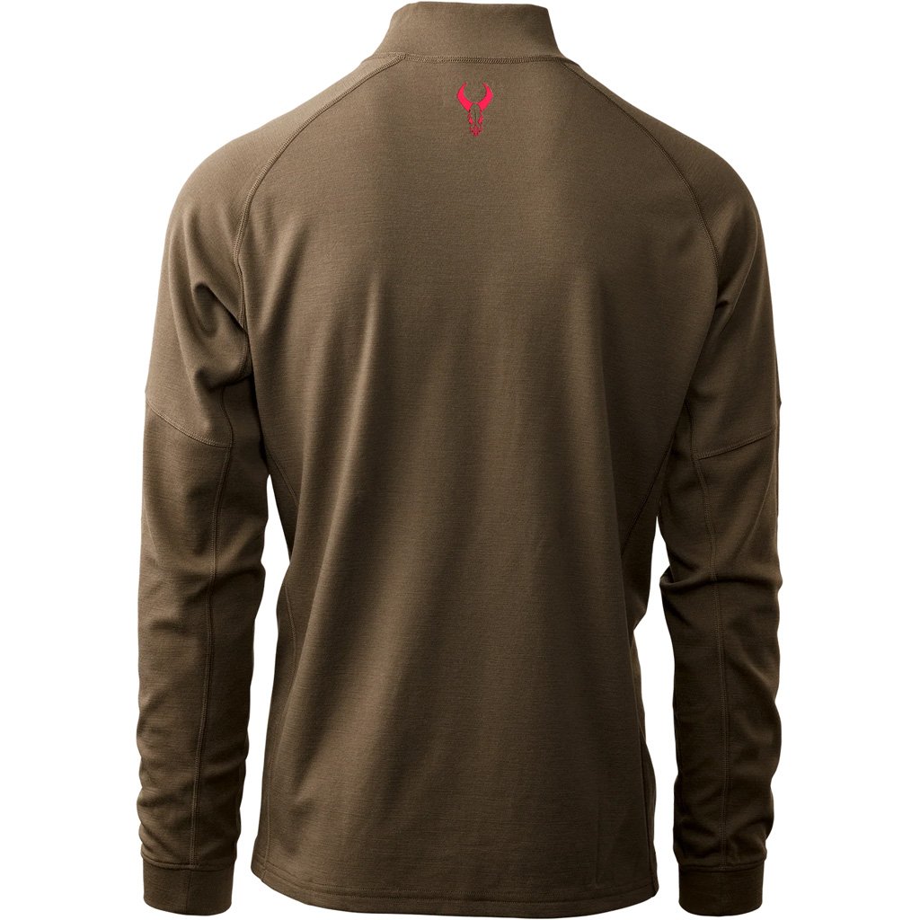 Badlands Pecora Heavyweight Merino 1/4 Zip MUD 2X-Large - Image 2