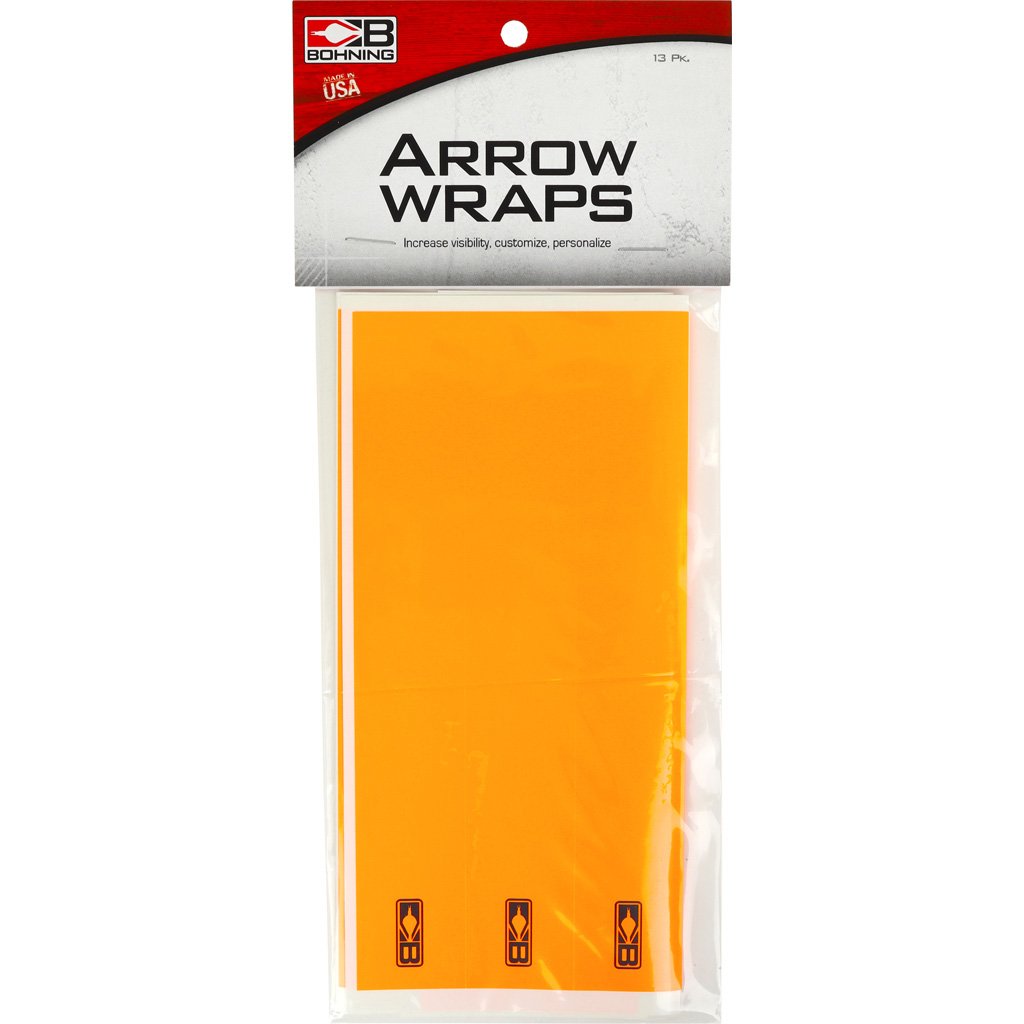 Bohning Arrow Wraps Neon Orange 7 in. Standard 13 pk. - Image 2