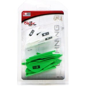 Bohning Blazer Vane Combo White/Neon Green 36 pk.