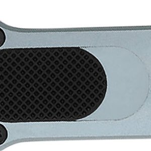 CobraTec Knives CALI952GRYTNS California 952 *CA Compliant 1.75" OTF Tanto Plain Black Stonewashed D2 Steel Blade, 3" Gray Anodized Aluminum Handle