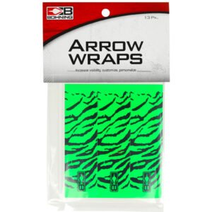 Bohning Blazer Arrow Wraps Green Tiger 4 in. 13 pk.