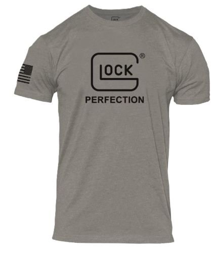 GLOCK PERFECTION TEE SHORT - SLEEVE T SHIRT XL STONE GREY - Image 2