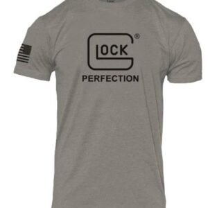 GLOCK PERFECTION TEE SHORT - SLEEVE T SHIRT 2XL STONE GREY