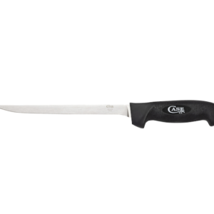 CASE 8" SS FILLET KNIFE BLK RBR HDL