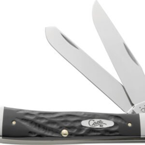 CASE TRAPPER 2BL 4 1/8" ROUGH BLK