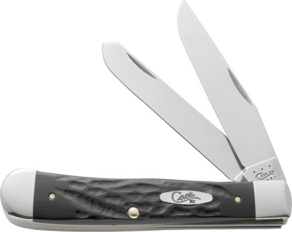 CASE TRAPPER 2BL 4 1/8" ROUGH BLK