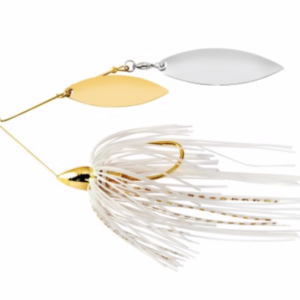 WE GLD DBL WIL SPINNERBAIT WHT GLD