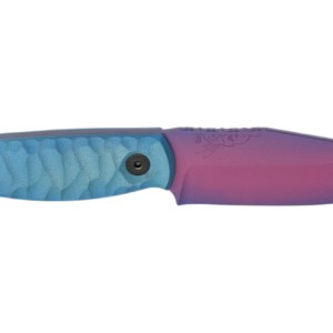HALF FACE BLADES CROW SCALPER AURORA 4" BLADE, 8.3"OA, S45VN STEEL, MICARTA GRIP