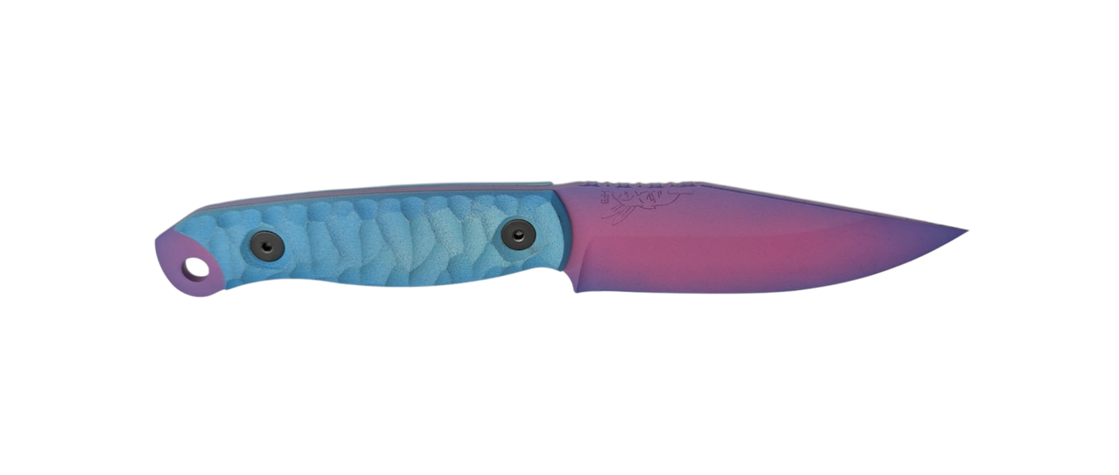 HALF FACE BLADES CROW SCALPER AURORA 4" BLADE, 8.3"OA, S45VN STEEL, MICARTA GRIP