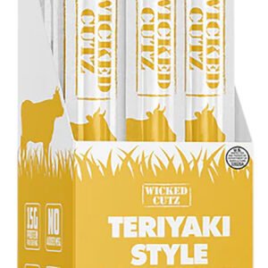 Wicked Cutz WCBS12TY Teriyaki Beef Sticks 12 Pack