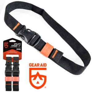 Utility Strap Side Release Buckle 40 inch x 1 inch Nylon Black