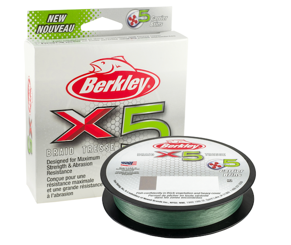 BERK X5 BRAID 330YD LO VIS GRN 20#