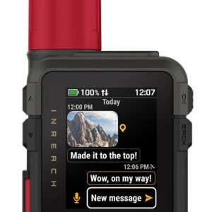 Garmin 0100338710 inReach Mini 3 Plus Black/Red Size Compact Sunlight-Readable/Transflective Color MIP