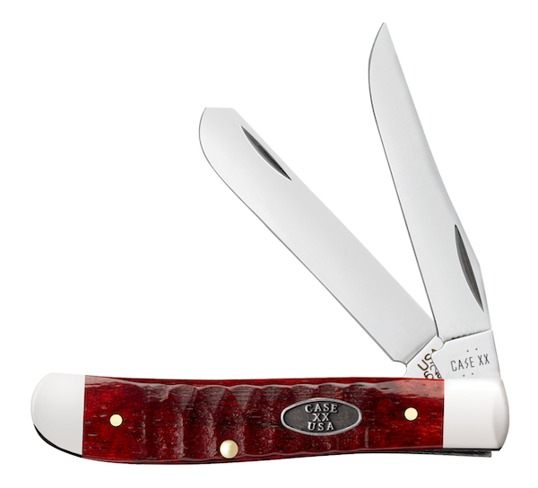 CASE M TRAPR 2BL 31/2" GATOR RED BN